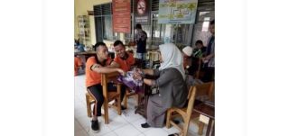 Saat memberikan pelatihan bagi warga binaan
