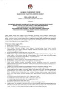 Pengumuman Perubahan Terhadap Pengumuman KPU Tanjabbar No 16