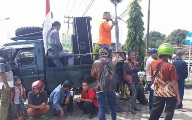 Korlap Aksi Demo Warga Bungku pada Selasa (23/1) lalu, belum terima surat tembusan kasus pemalsuan tanda tangan Bupati dari DPRD Batanghari.