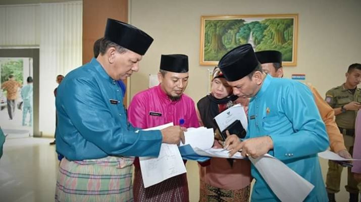 Sekda Provinsi Jambi dan tim menyebar, sidak OPD pasca lebaran. Apel pertama pasca Idul Fitri 1439 H, kehadiran ASN 98 %