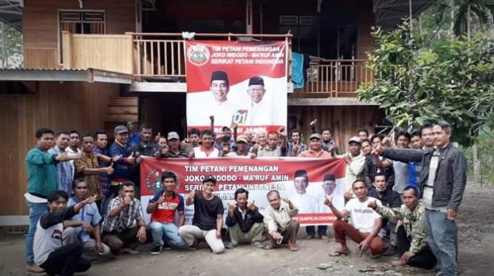 Berita Jambi Puluhan petani SPI dari berbagai kabupaten di Jambi, Senin (4/2) menggelar Konsolidasi Tim Pemenangan Jokowi Ma'ruf Amin.