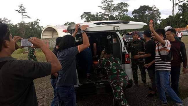 Pengamanan dan pembangunan infrastruktur Trans Papua Serangan Mendadak KKSB di Distrik Mugi Kabupaten Nduga, Kamis (07/03/2019).