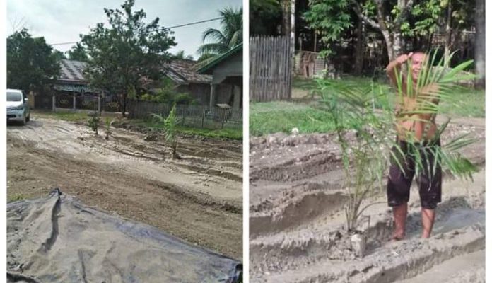 Warga Desa Jelatang dan desa lainnya di Kecamatan Pamenang, Kabupaten Merangin, Sabtu (29/08/2019) bisa bernafas lega. Pasalnya, jalan yang sempat ditanami sawit itu, sudah diperbaiki PT KDA.