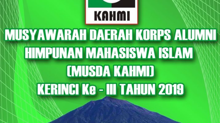 KAHMI Kerinci Akan Digelar Ini Undangan Terbuka Untuk Alumni