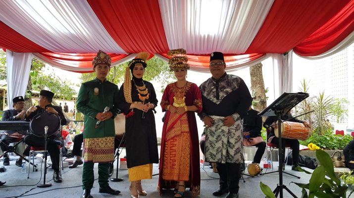 Tim kesenian jambi yang tampil di Istana negara, Jakarta, Sabtu (17/08/2019) pada saat peringatan HUT Ke 74 RI