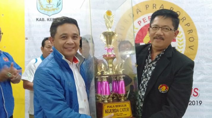 Ketua KONI Kota Jambi, Budi Setiawan optimis mempertahankan gelar juara di Kejurda Catur yang digelar di Kerinci, Kamis (22/08/2019).