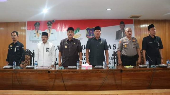Pimpin Rapat Koordinasi BPNT, Ini Harapan Wabup Amir Sakib, Selasa (17/09/2019) siang. Rakor berlangsung di Gedung Pola Utama Kantor Bupati