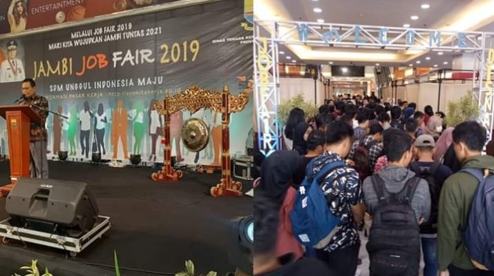 Assisten II membuka Jambi Job Fair yang berlangsung 6-8 September 2019 di Jamtos. Ada 1.684 lowongan pekerjaan tersedia disini.