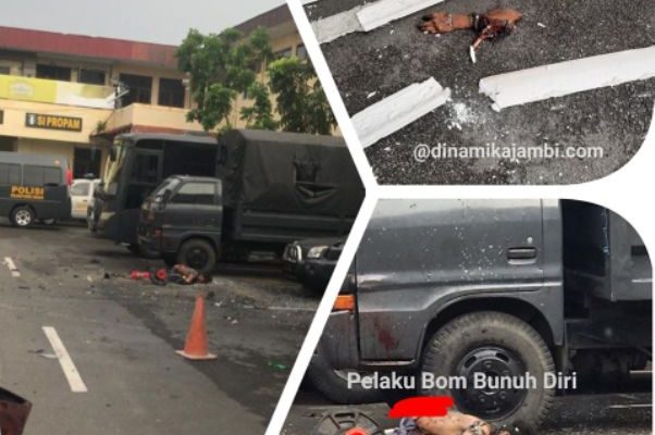 Pelaku Bom Bunuh Diri di Medan, Rabu (13/11/2019). 6 Polisi jadi korban bom bunuh diri itu.