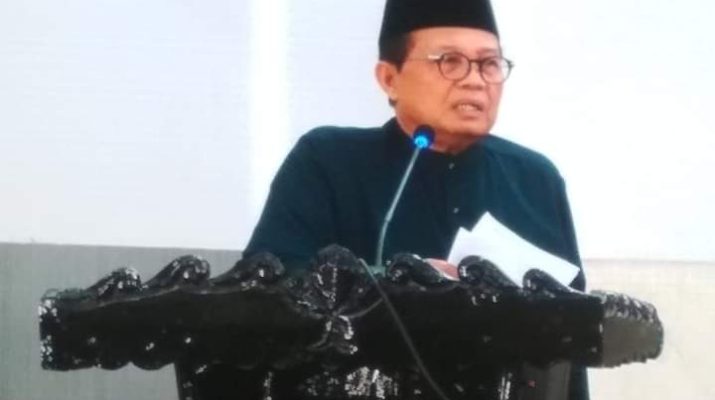 Gubernur Jambi, Fachrori Umar dalam memberikan sambutan di HUT Ke 70 Merangin, Minggu (22/12/2019) membuat riuh suasana Paripurna