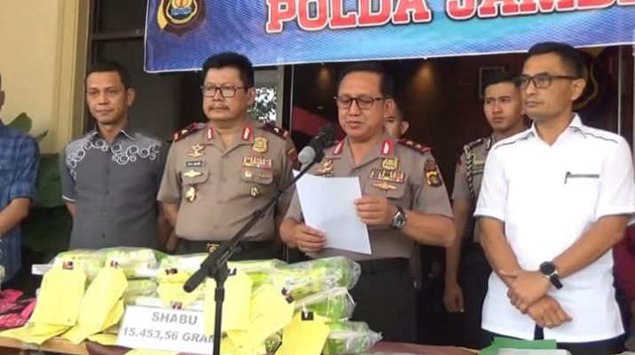 Polda Jambi Gagalkan Pengiriman 15 Kg Sabu Ke Jakarta, Ini Modus Pelaku 