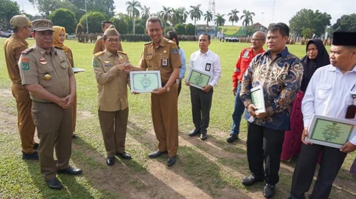 Sekda Hadiri Upacara Peringatan Bulan K3 Tingkat Provinsi