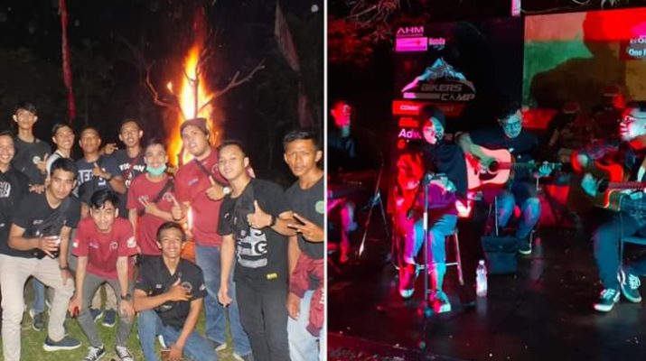 Keseruan Camping 103 Bikers Belasan Komunitas Motor Jambi di Hutan Sabki