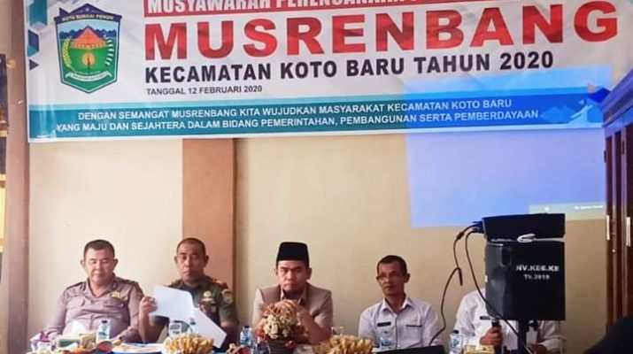 Ketua DPRD Hadiri Musrenbang Kecamatan Koto Baru