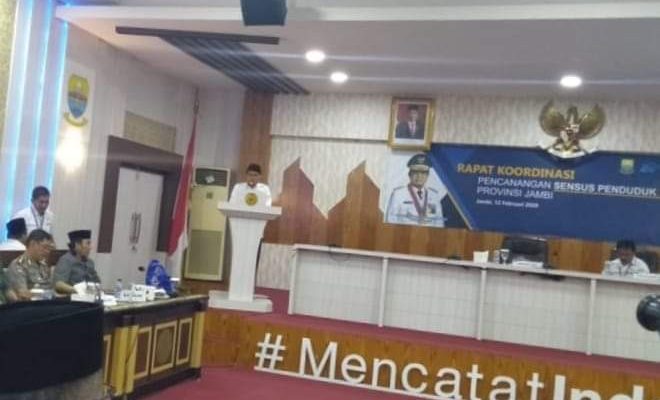 Gubernur Jambi Apresiasi Upaya BPS Dalam Sensus Penduduk