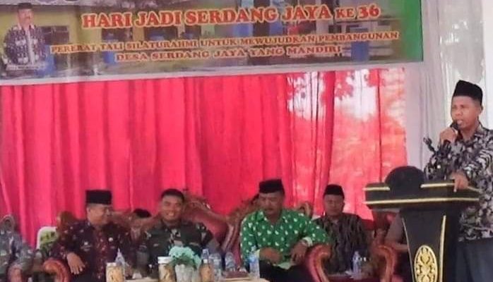 36 Tahun Desa Serdang Jaya, Ini Prioritaskan Kedepan Kades