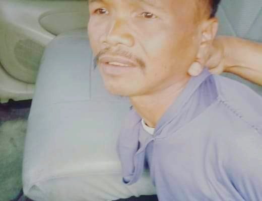 Tersangka pembunuhan anak kandung di Sungai Manau pekan ini, ditangkap polisi.