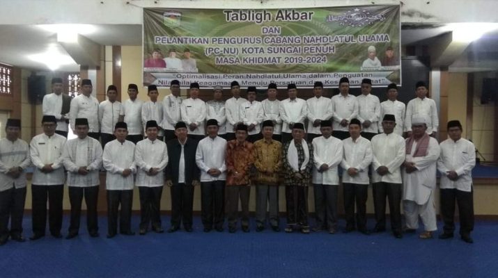 Pengurus Cabang Nahdatul Ulama (PC-NU) Kota Sungai Penuh Masa Khidmat 2019- 2024 resmi dilantik Sabtu (29/02/2020).