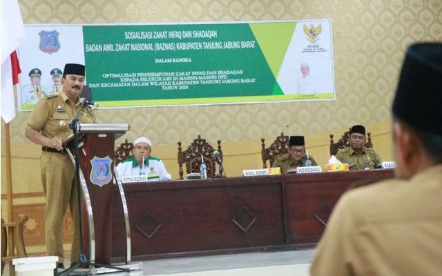 Mitra pemerintah entaskan kemiskinan Wabup himbau ASN di lingkup Kabupaten Tanjung Jabung Barat, untuk menyalurkan zakatnya melalui Baznas.
