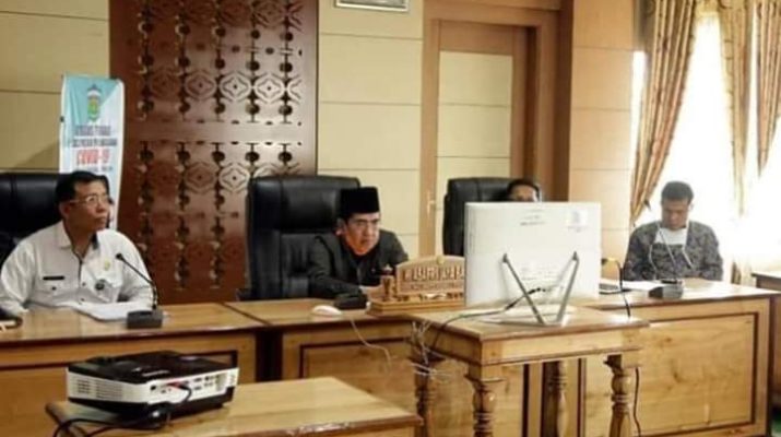 Tangani Corona, Walikota Gelar Teleconference Bersama 