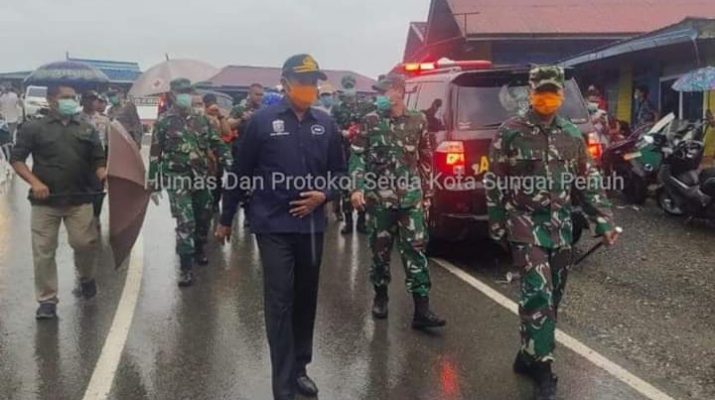 Sekda Dampingi Kunjungan Danrem 042/Gapu