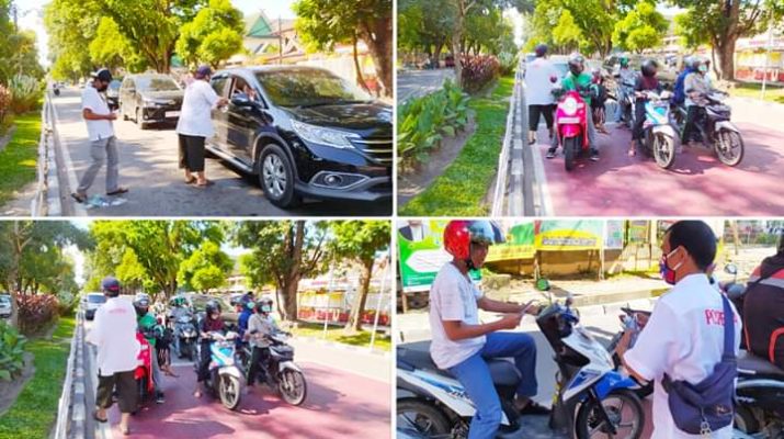 DPD Pospera Bagikan 10 Ribu Masker ke Masyarakat