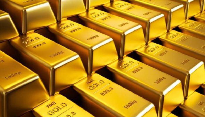 Harga emas batangan PT Aneka Tambang Tbk (Antam) pada hari ini, Rabu 1 April 2020 turun 2 persen dari harga pada perdagangan sebelumnya.