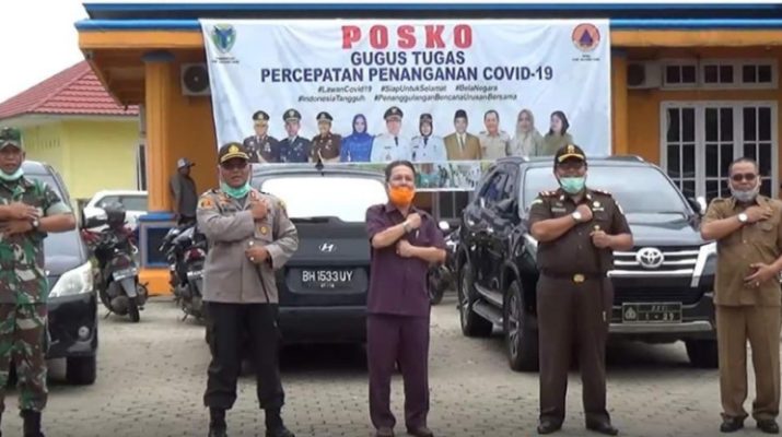 Semakin merebak, bupati gelar rakor penanganan Covid-19 di Batanghari, Senin (06/04/2020. Antisipasi ini dilakukan bersama Forkopimda