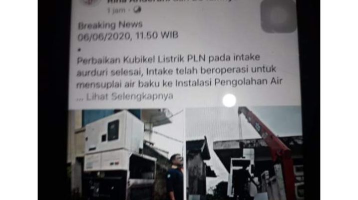 Hampir 3 Hari Air Mati, Ini Penjelasan PDAM Tirta Mayang