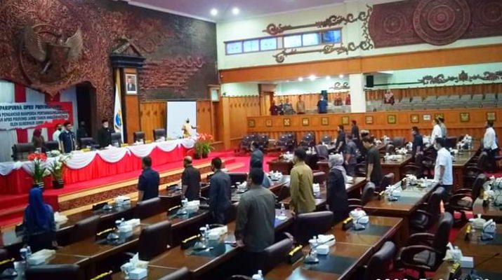 Gubernur Tak Hadir Dalam Rapat Paripurna Penyampaian Pengantar Ranperda Tahun Anggaran 2019