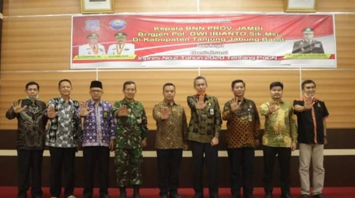 Sekda Sambut Kunker Kepala BNNP Jambi