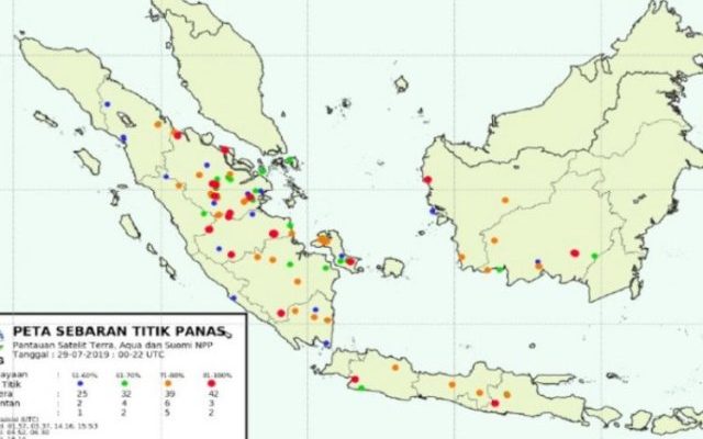Ada 340 Titik Hotspot di Jambi, Beberapa Daerah Ini Perlu Waspada
