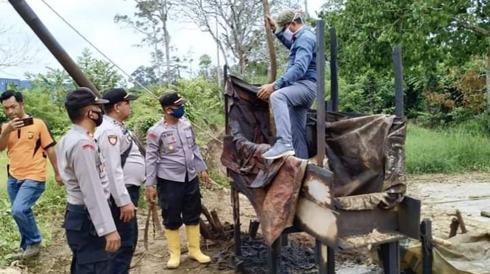 100 Sumur Ilegal Drilling Ditutup Aparat Gabungan