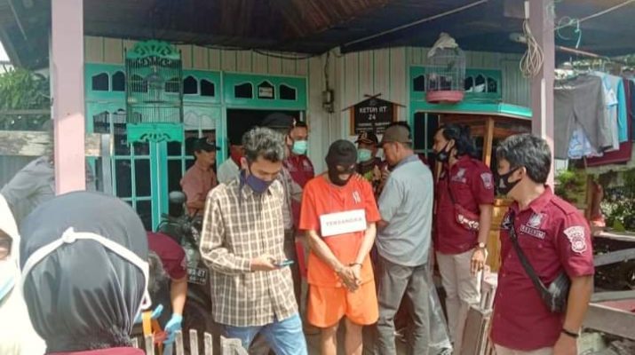 Rekonstruksi Pembunuhan Istri di Tanjabbar, Peragakan 27 Adegan