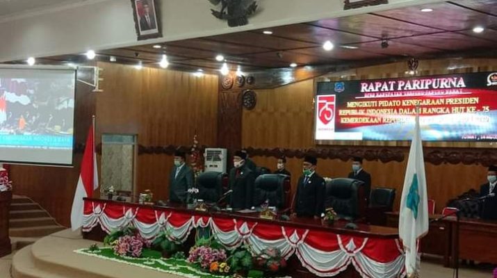 Rapat Paripurna, DPRD Tanjabbar Mendengarkan Pidato Kenegaraan