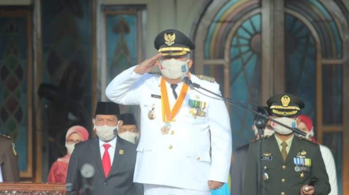 Bupati Jadi Inspektur Upacara Pengibaran Bendera HUT RI ke 75