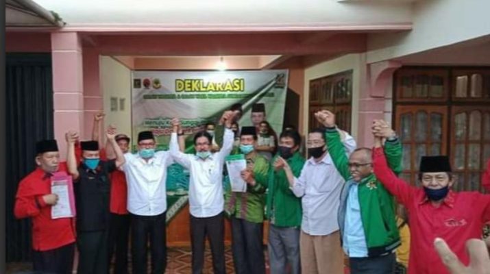 Diusung 3 Partai, Zubir-Hardizal Deklarasi Maju di Pilwako Sungai Penuh