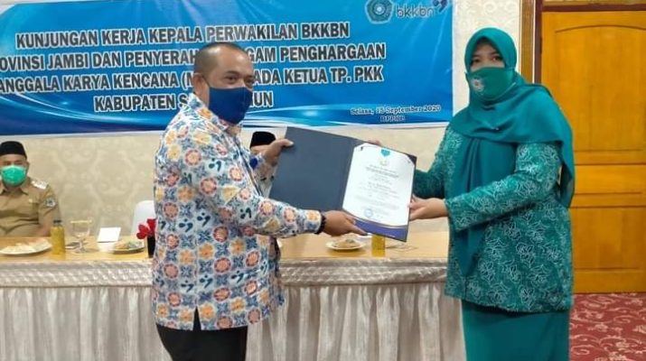 Terbaik Se Provinsi Jambi, PKK Sarolangun Dapat Penghargaan 