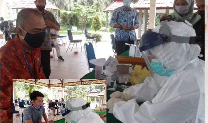Wartawan Jambi Ikut Rapid Tes Massal Pemerintah