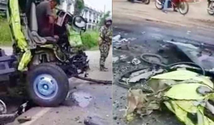 Kecelakaan di Tanjung Lumut, Truk Batu Bara Hantam Pengedara Motor