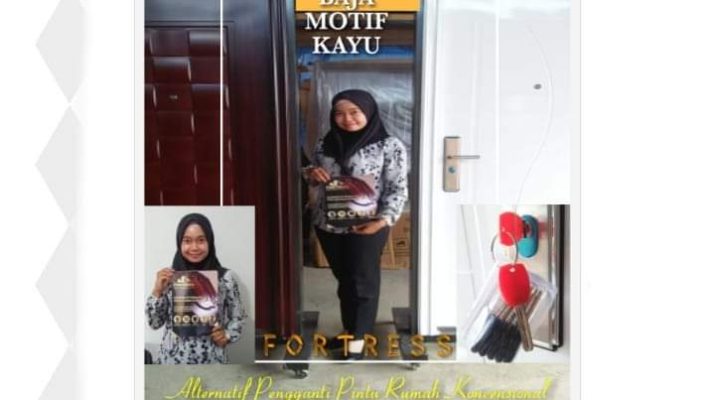 Pintu Baja Motif Kayu, Kualitas Oke Harga Terjangkau