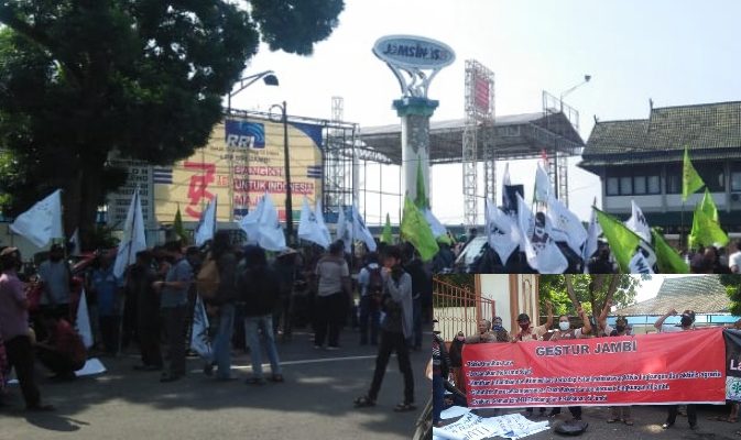 Hentikan Intimidasi, Gabungan Petani dan Mahasiswa Jambi Gelar Aksi