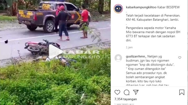 Kecelekaan di Batanghari, 1 Korban Terkapar