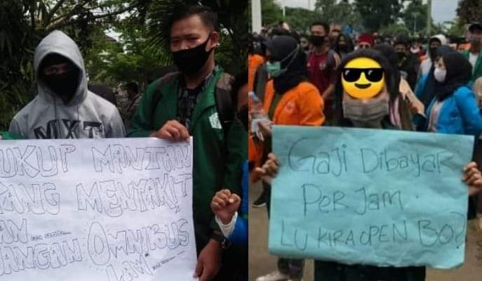 Nyeleneh, Poster Demo Mahasiswa di Jambi, Dari Soal Mantan Hingga Open BO