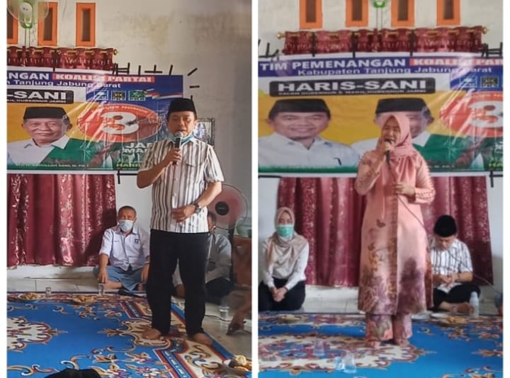 Melanjutkan safari kampanye di Tebing Tinggi, Selasa (20/10/20) Al Haris perkenalkan sang mantan pacar. Calon Gubernur Jambi nomor urut 3.