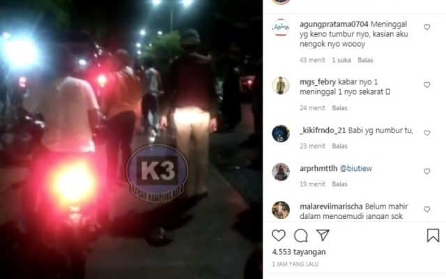 Kali ini, berlokasi di Simpang Karya tepatnya depan SMA N 5 Kota Jambi. Di mana sebuah mobil tabrak warung pecel lele yang tengah berjualan.