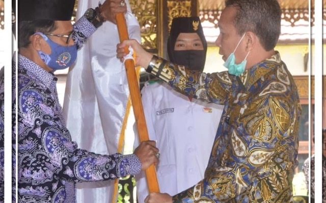 Bupati kukuhkan FK-BPD Batang Hari, Periode 2020-2025 sebanyak 34 orang anggota, pada Senin (12/10) pagi, di Pendopo Rumah Dinas Bupati Batang Hari.