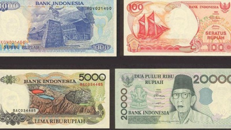 Sebanyak enam pecahan uang kertas rupiah emisi Jadul, akan segera di tarik pihak BI Keenam pecahan uang tersebut akan di cabut dan di tarik.
