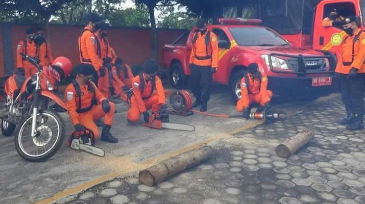 Jelang peringati Natal dan Tahun Baru 2021, 100 Personil BASARNAS Jambi di kerahkan ke daerah rawan bencana, setiap Kabupaten kota di Provinsi Jambi.