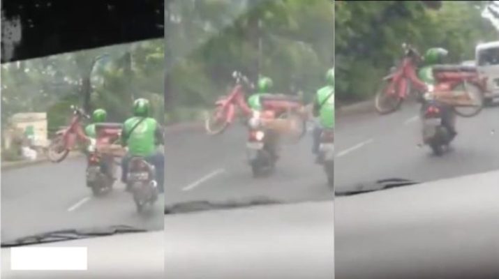 Di hebohkan dengan sebuah video yang tersebar di media sosial. Pasalnya, dalam video tersebut memperlihatkan seorang ojol yang bawa muatan